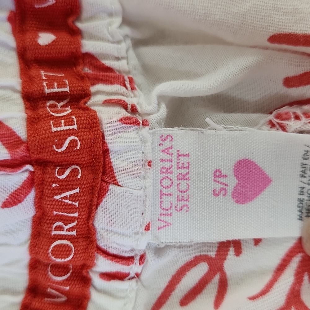 Victorias Secret White Coral Print Pajama Pants. Size S - Picture 4 of 8